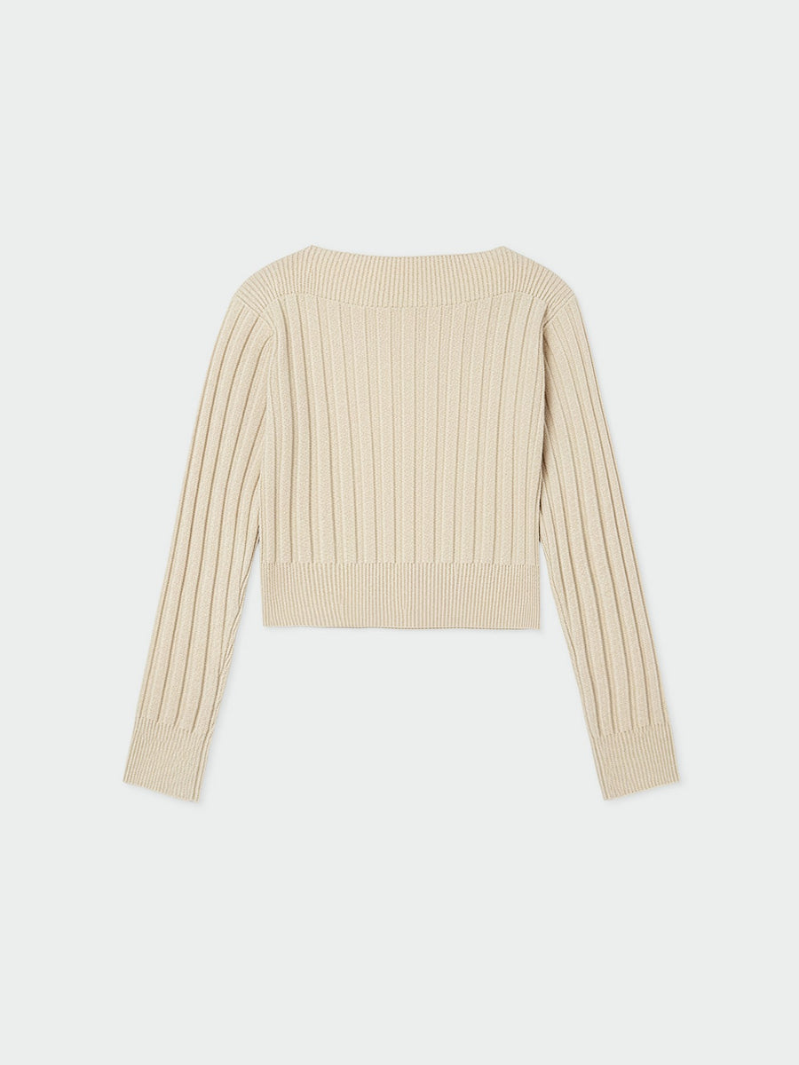Top tricô Creme (Creme / Pérola)  para Menina - Mayoral