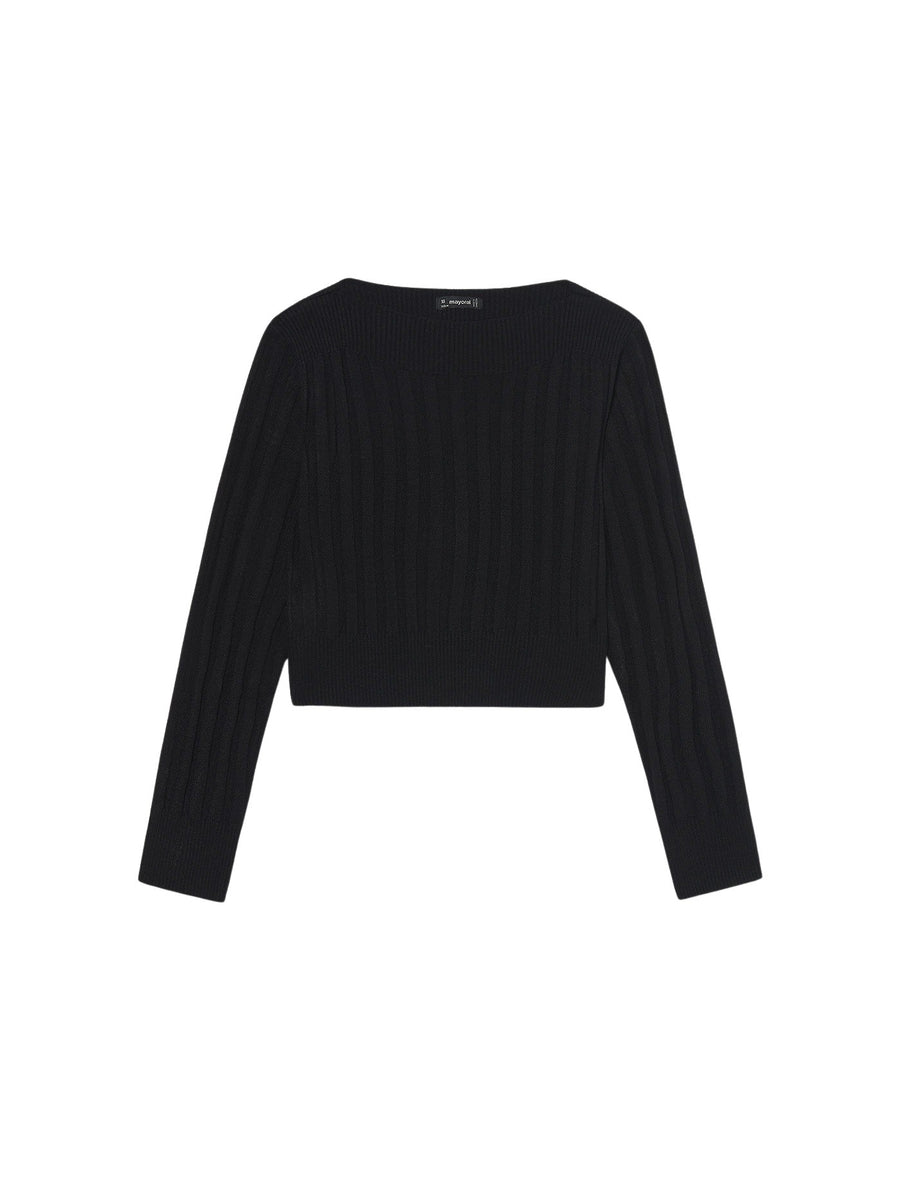 Top tricô Preto (Preto)  para Menina - Mayoral