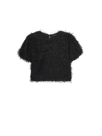 Camisola m/curta flocos Preto (Preto)  para Menina - Mayoral