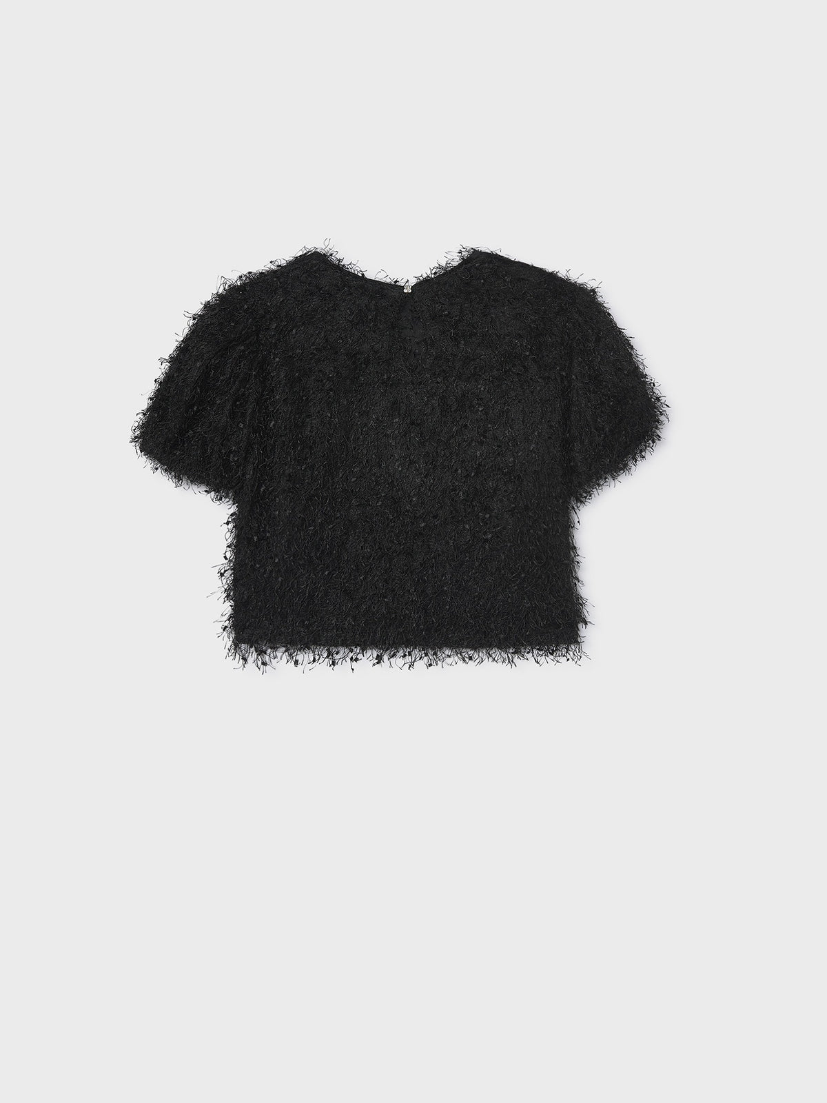 Camisola m/curta flocos Preto (Preto)  para Menina - Mayoral