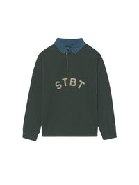 Polo m/comp. contrastes Verde (Verde)  para Menino - Mayoral