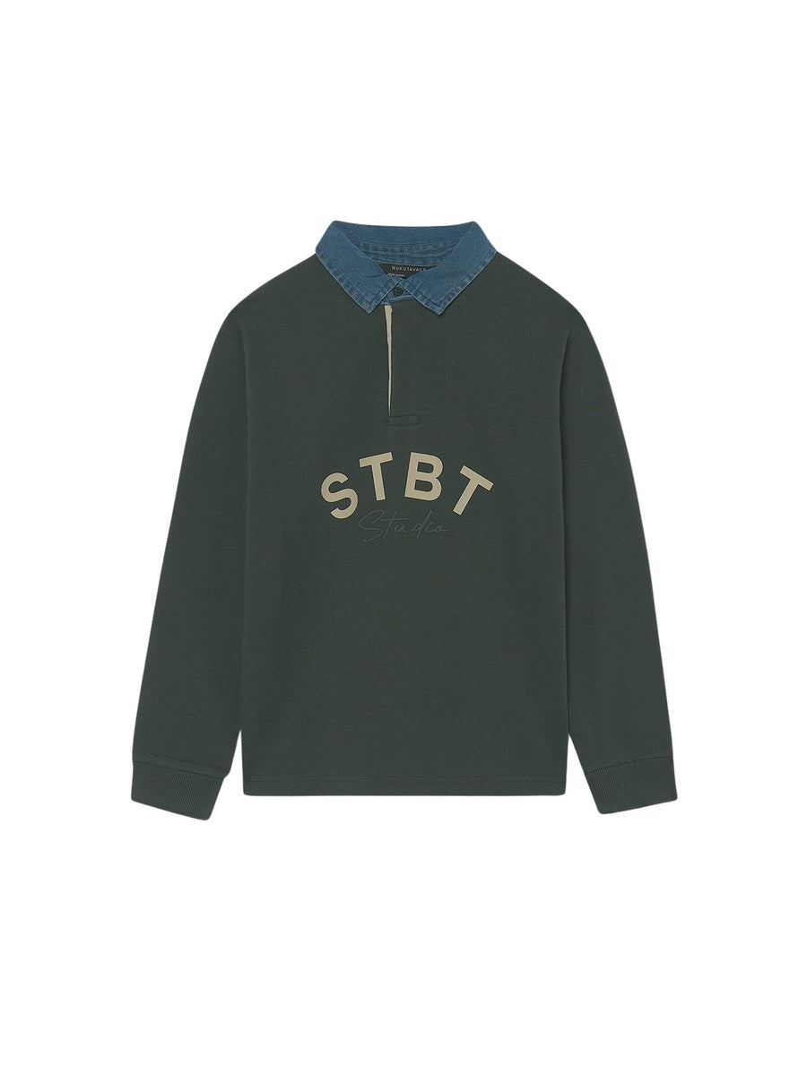 Polo m/comp. contrastes Verde (Verde)  para Menino - Mayoral