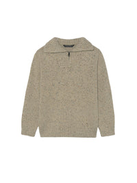 Jersey fecho Topo tweed (Bege)  para Menino - Mayoral