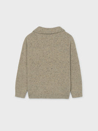 Jersey fecho Topo tweed (Bege)  para Menino - Mayoral
