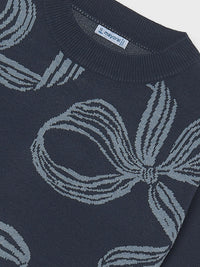 Jersey laçadas Marinho (Marinho)  para Menina - Mayoral