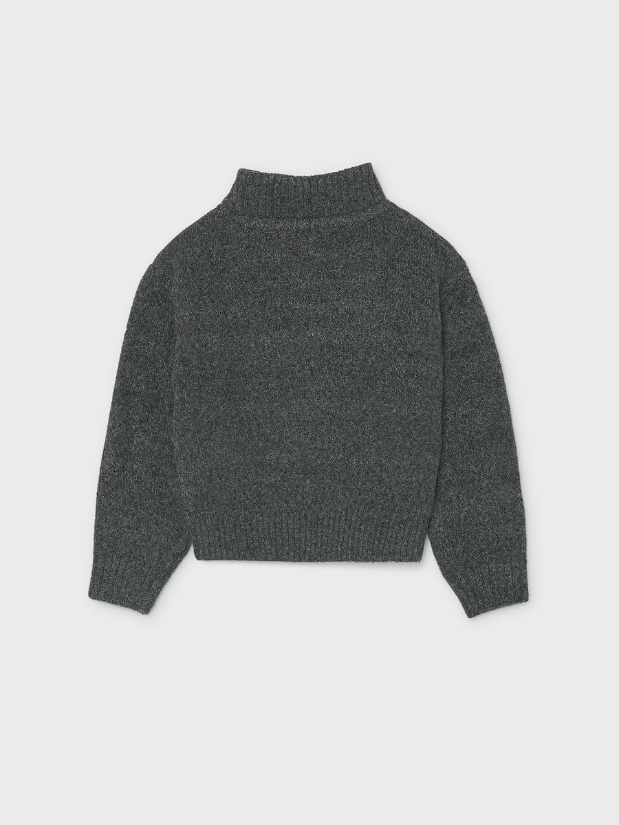 Jersey intarsia corações Chumbo mou (Cinza Escuro)  para Menina - Mayoral