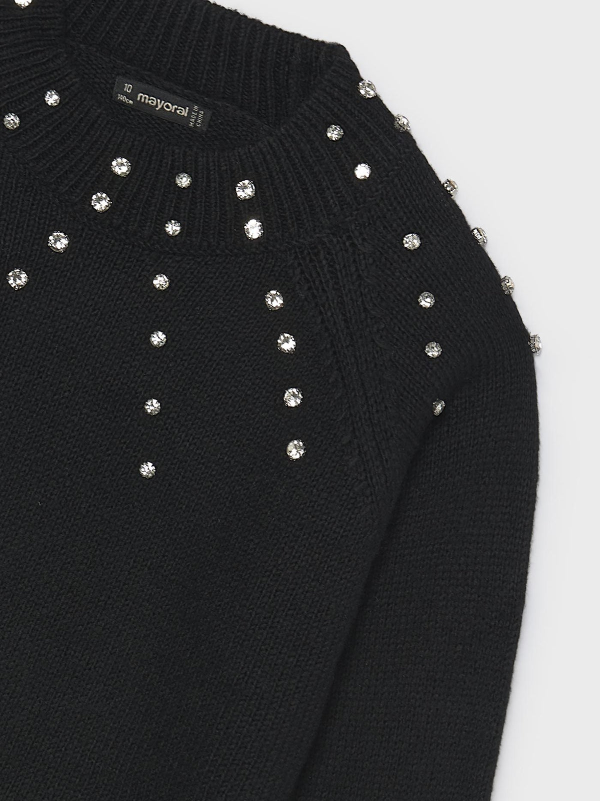 Jersey aplicações strass Preto (Preto)  para Menina - Mayoral