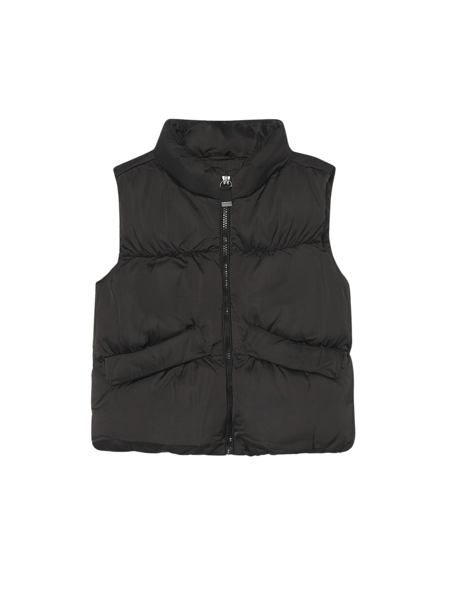 Colete acetinado Preto (Preto)  para Menina - Mayoral