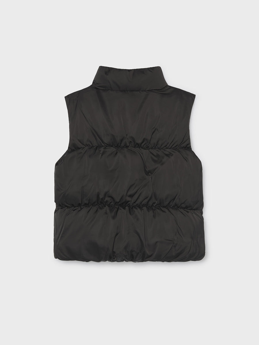Colete acetinado Preto (Preto)  para Menina - Mayoral