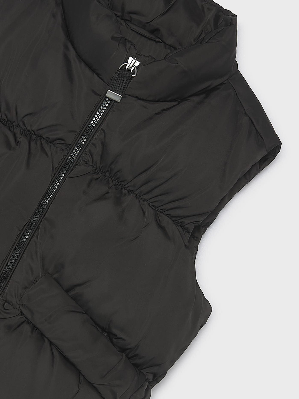 Colete acetinado Preto (Preto)  para Menina - Mayoral