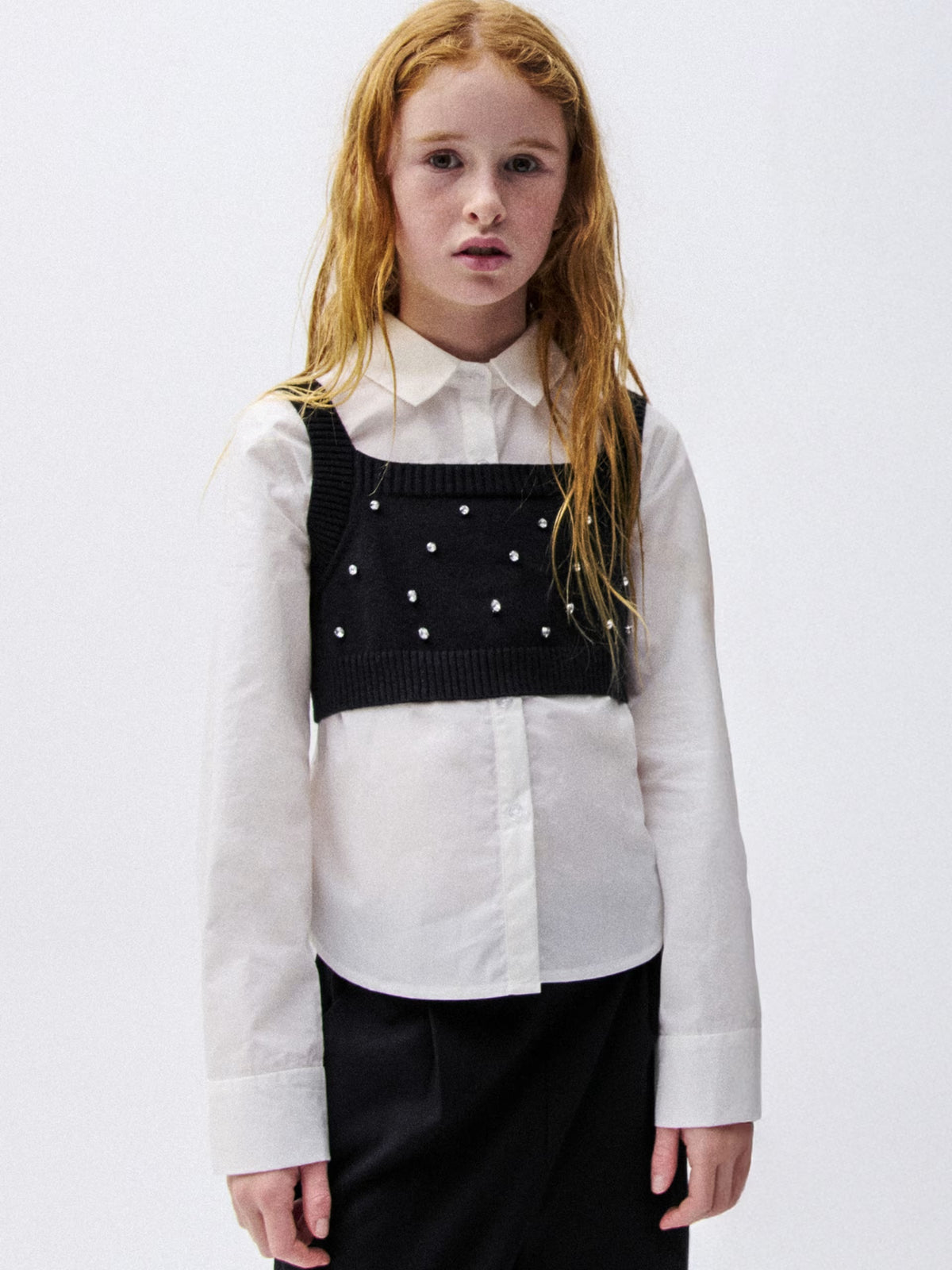 Twin set Preto (Preto)  para Menina - Mayoral