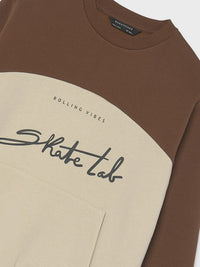 Sweat blocking Chocolate (Castanho Escuro)  para Menino - Mayoral