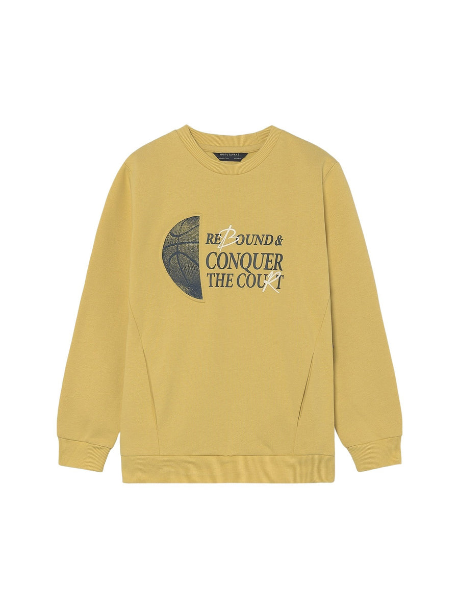 Sweat embossed s/carapuço Amarelo (Amarelo)  para Menino - Mayoral