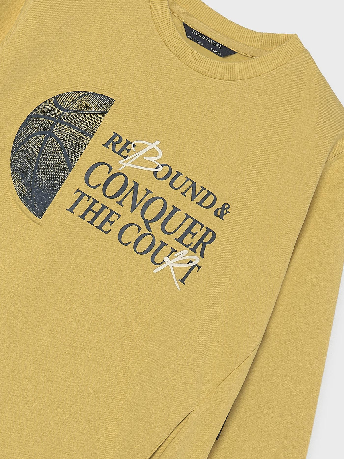 Sweat embossed s/carapuço Amarelo (Amarelo)  para Menino - Mayoral