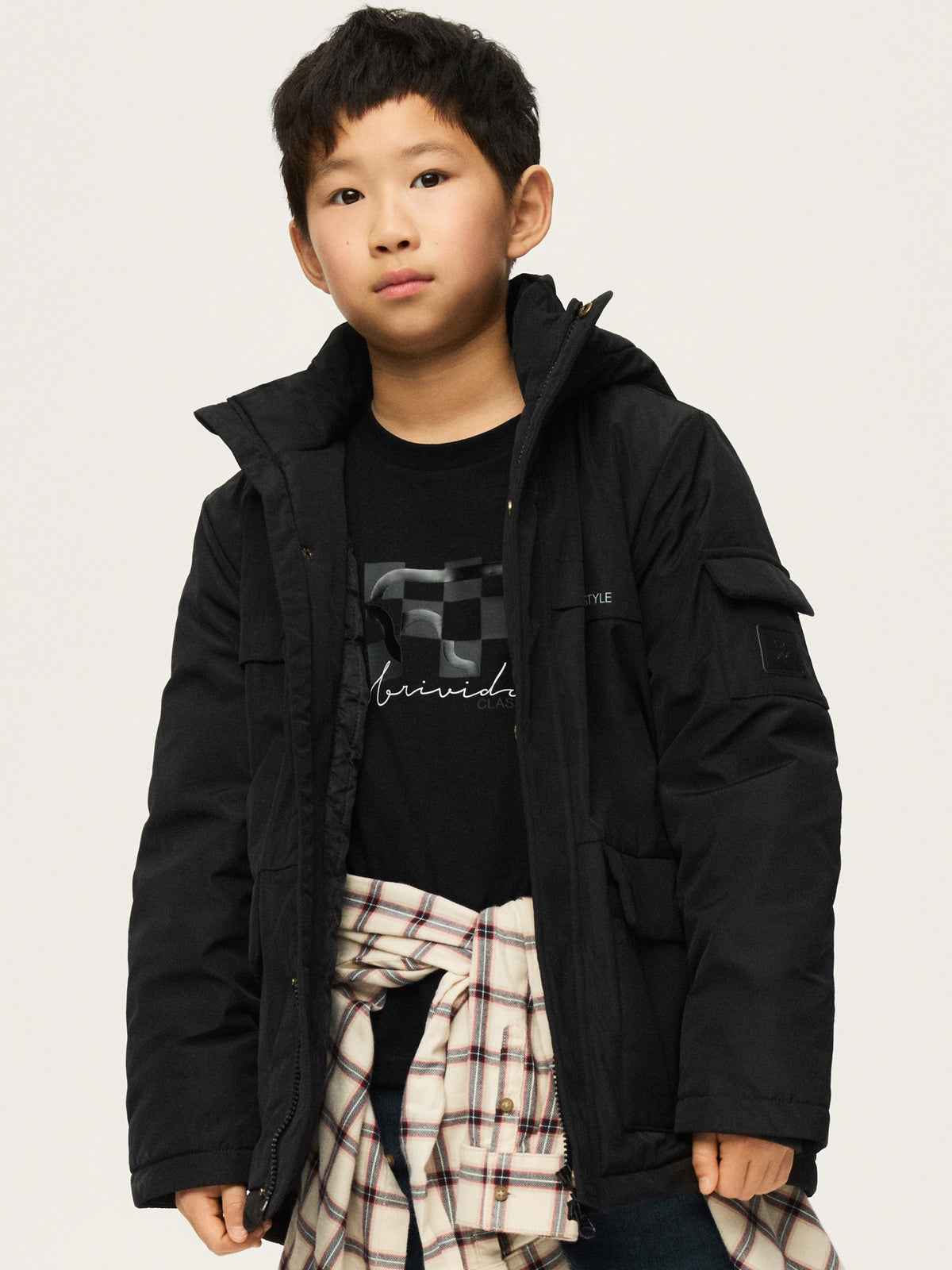 Parka Preto (Preto)  para Menino - Mayoral