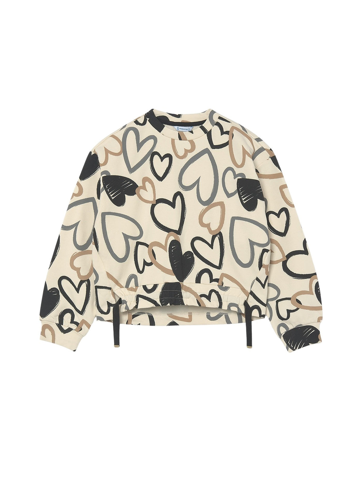 Sweat estampada Macchiato (Castanho Escuro)  para Menina - Mayoral