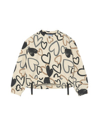 Sweat estampada Macchiato (Castanho Escuro)  para Menina - Mayoral