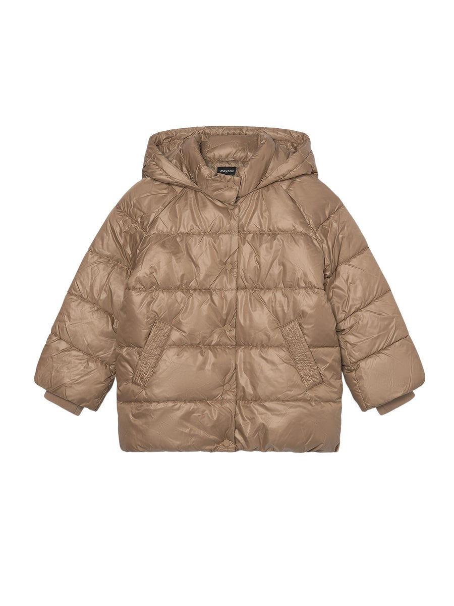 Blusão laminado Camel (Castanho Claro)  para Menina - Mayoral