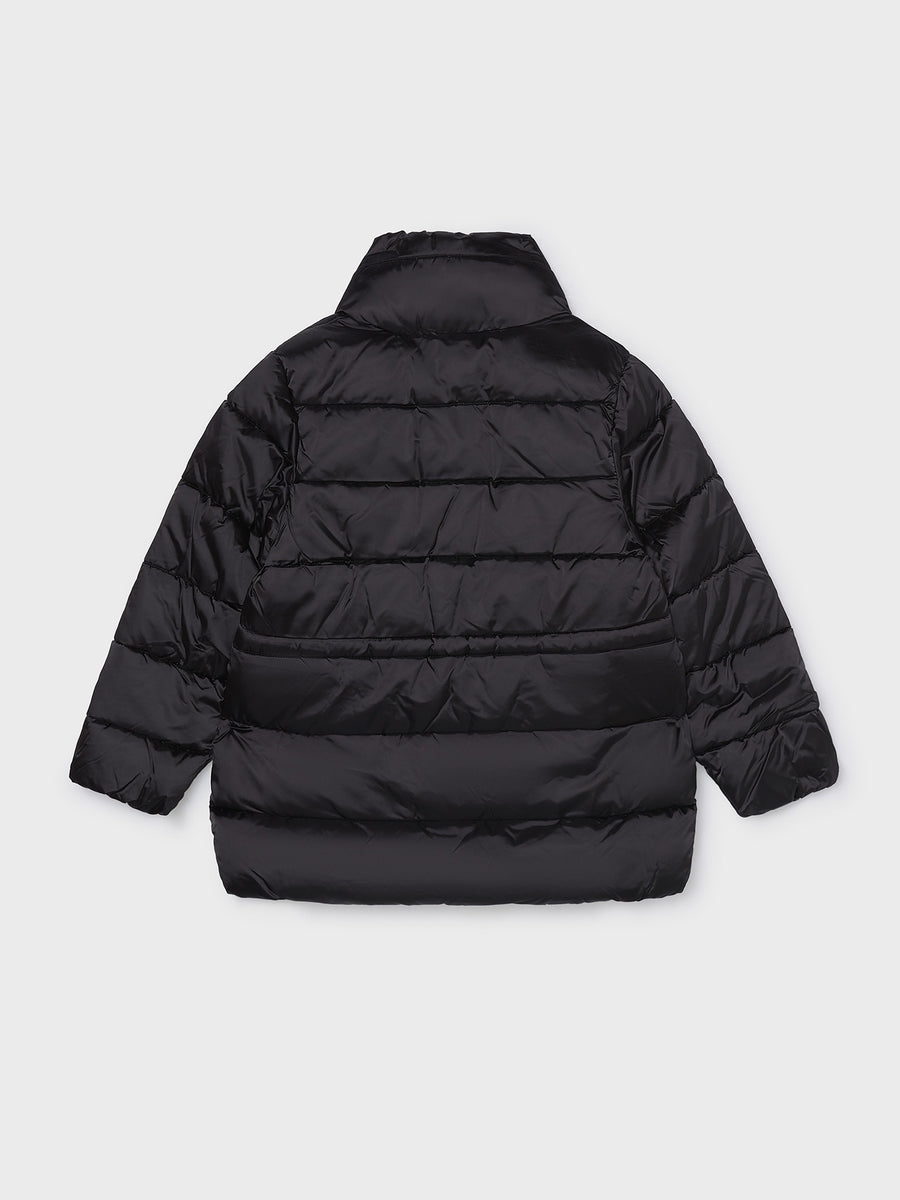 Blusão acetinado Preto (Preto)  para Menina - Mayoral