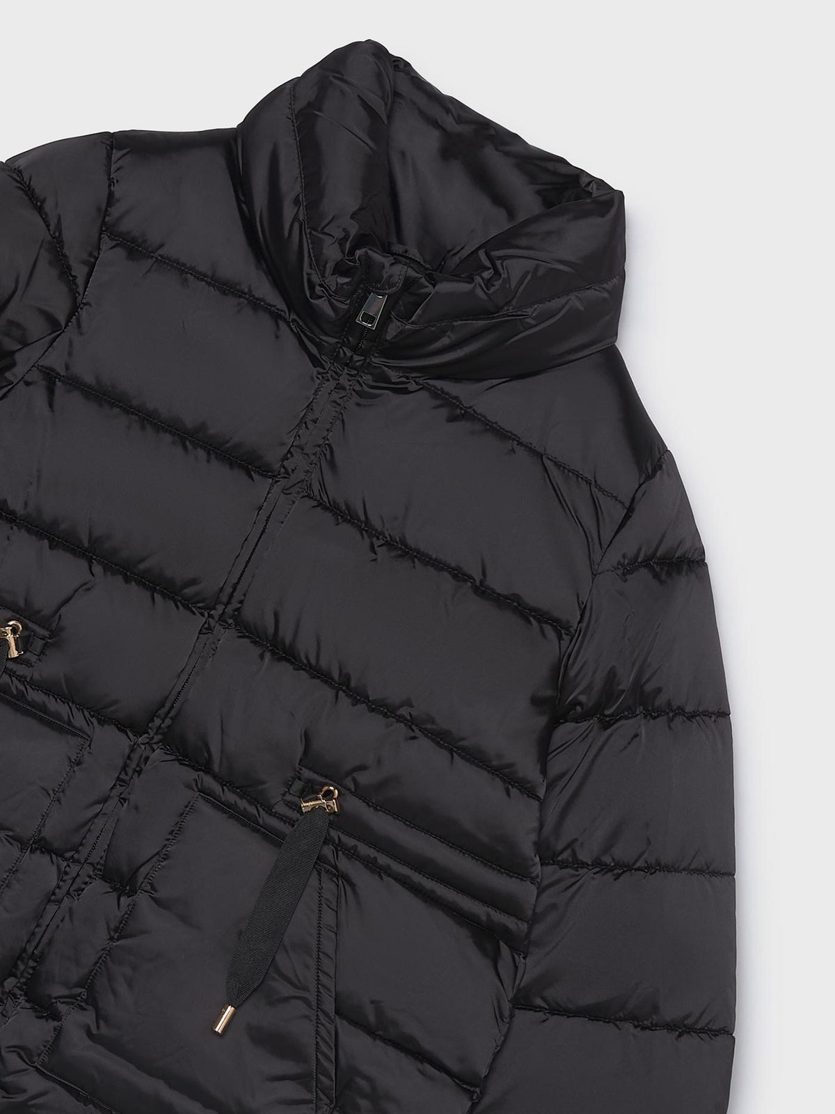 Blusão acetinado Preto (Preto)  para Menina - Mayoral