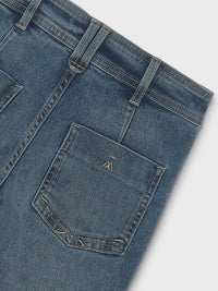 Calça denim wide leg Base (Ganga)  para Menina - Mayoral