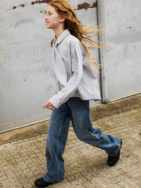 Calça denim wide leg Base (Ganga)  para Menina - Mayoral