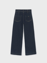 Calça denim wide leg Super escu (Marinho)  para Menina - Mayoral