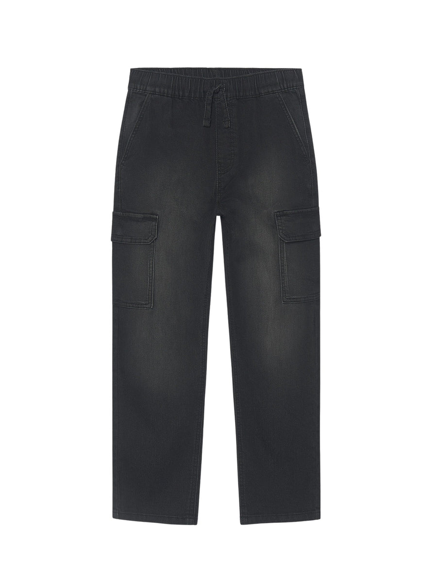 Calça soft denim jogger Preto (Preto)  para Menino - Mayoral