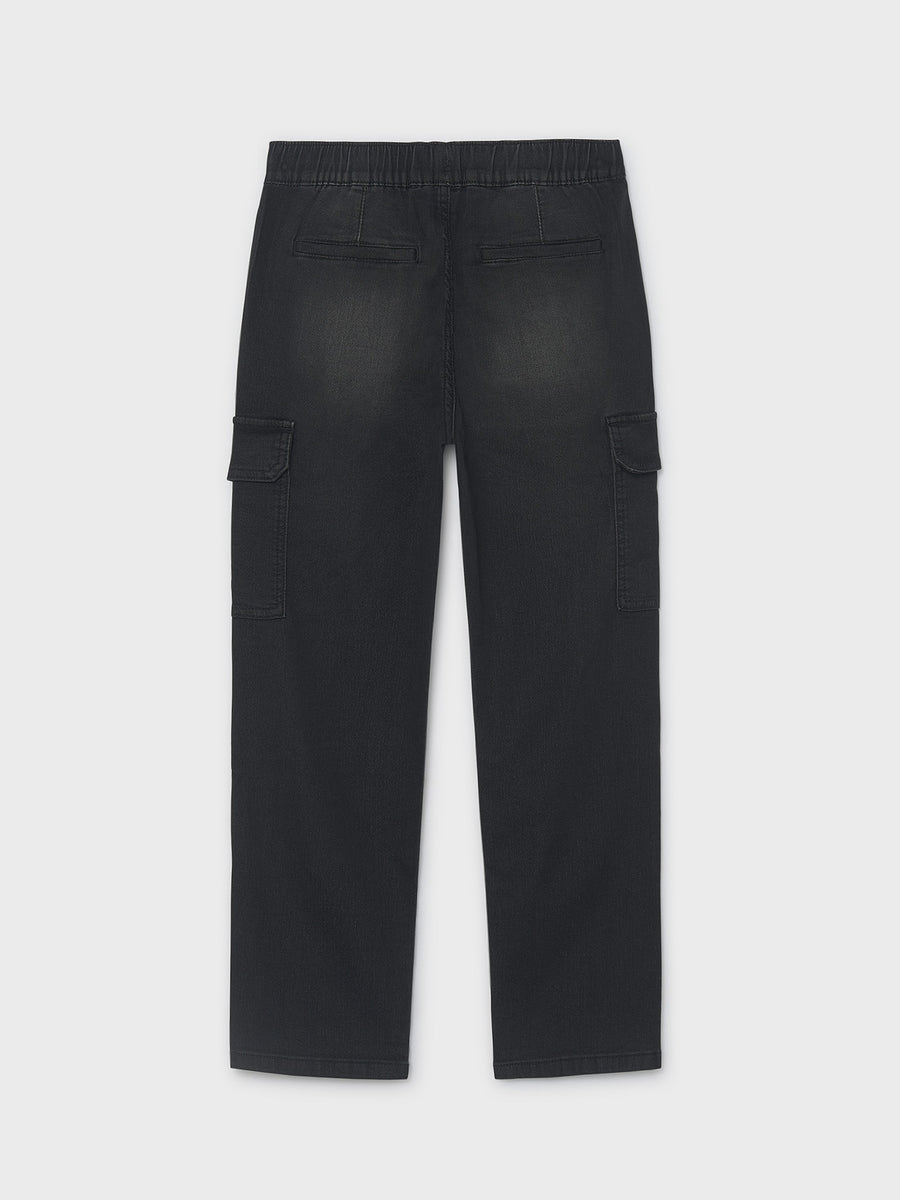 Calça soft denim jogger Preto (Preto)  para Menino - Mayoral