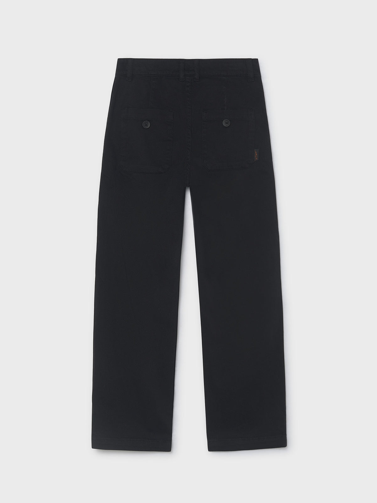 Calça chino wide Preto (Preto)  para Menino - Mayoral