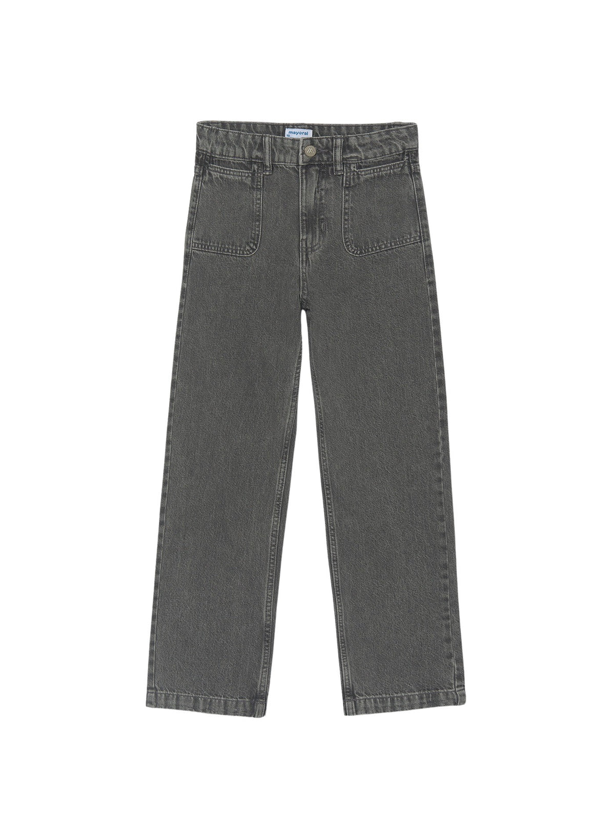 Calça relaxed fit denim Grey (Cinza)  para Menina - Mayoral