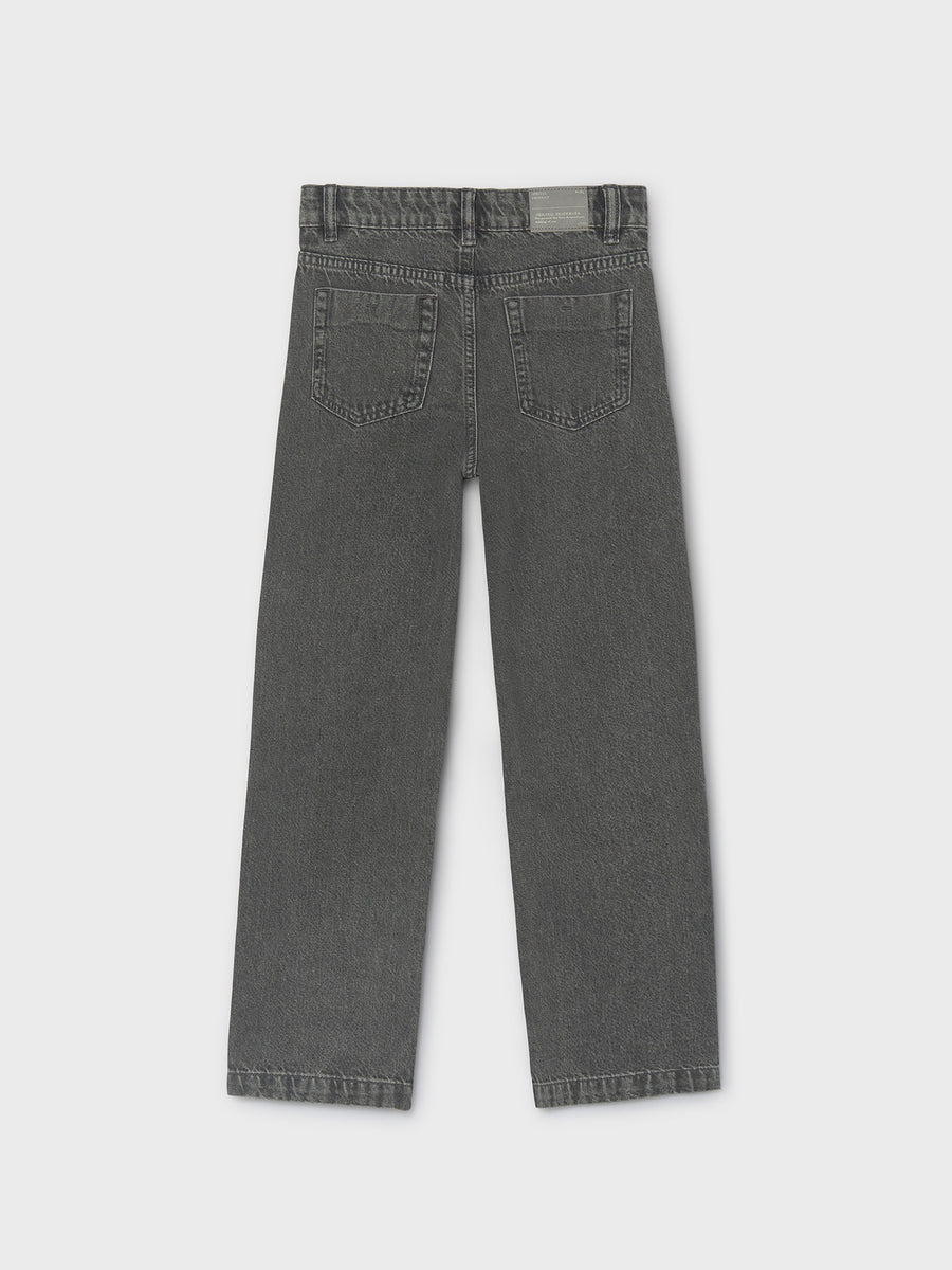 Calça relaxed fit denim Grey (Cinza)  para Menina - Mayoral