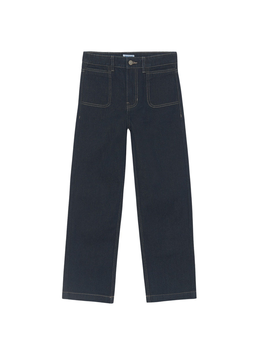 Calça relaxed fit denim Super escu (Marinho)  para Menina - Mayoral