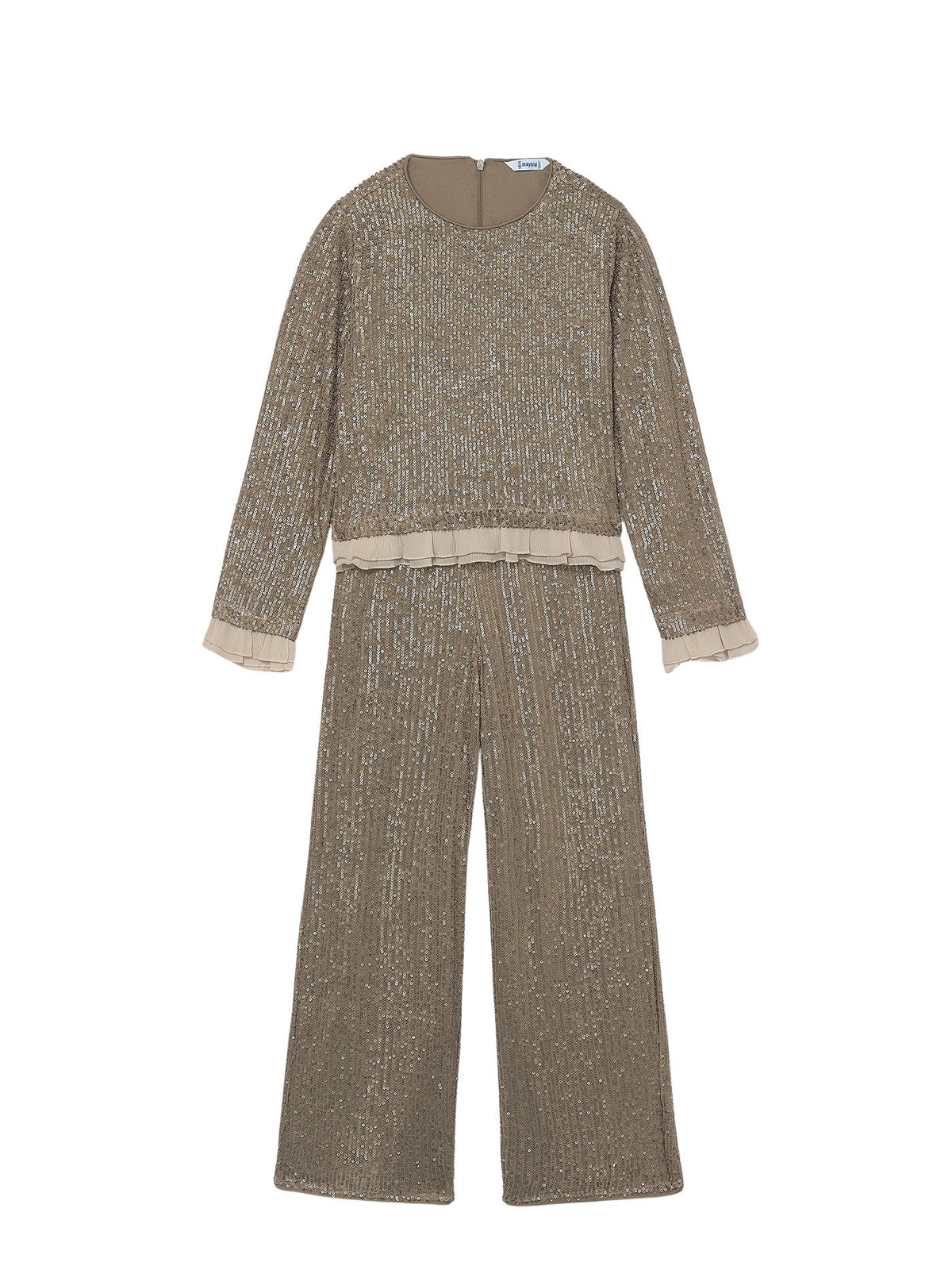 Conj. calça lantejoulas Bronze (Dourado)  para Menina - Mayoral