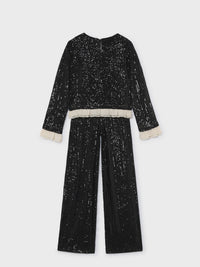 Conj. calça lantejoulas Preto (Preto)  para Menina - Mayoral