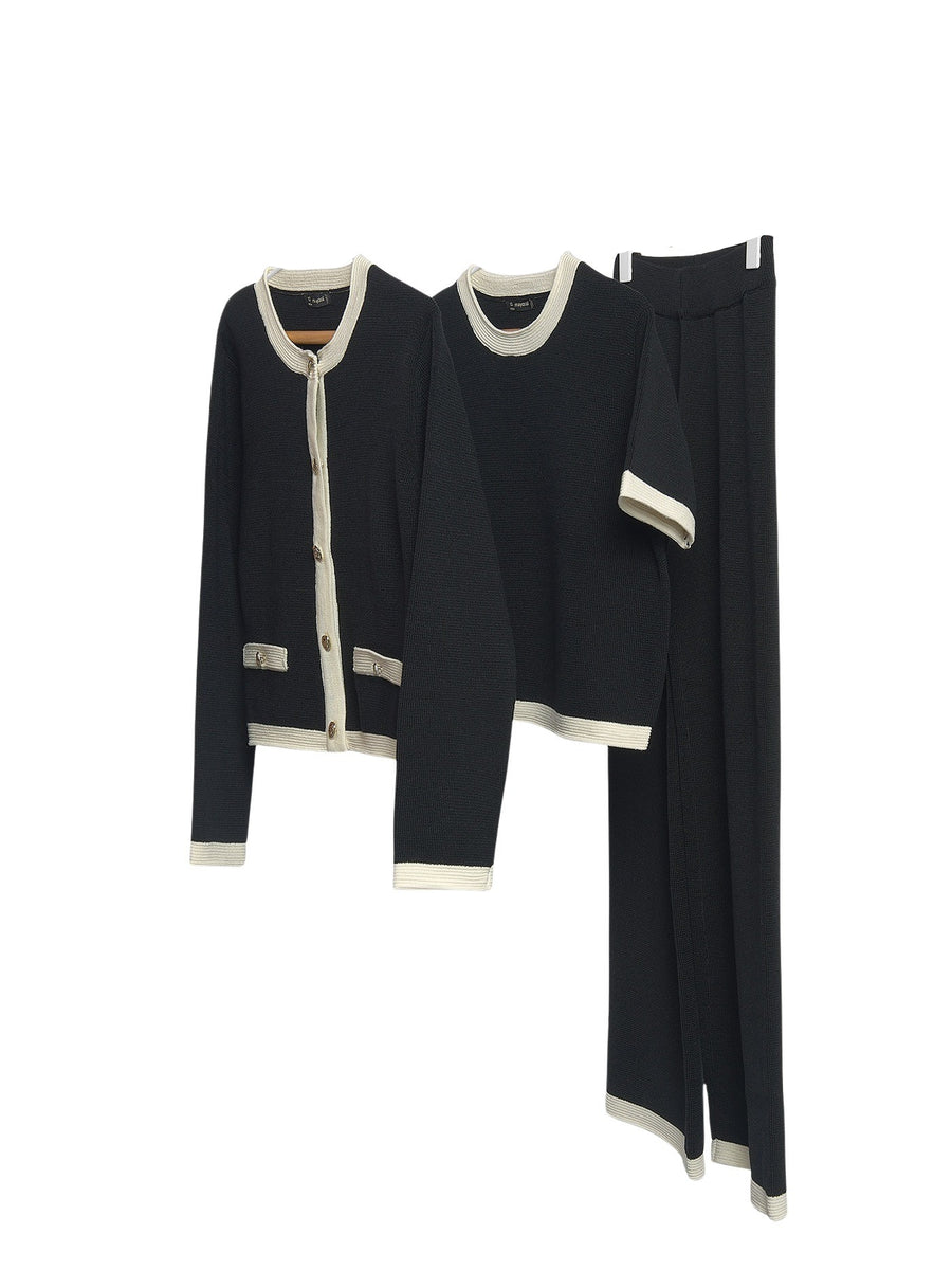 Conj. calça twin set Preto (Preto)  para Menina - Mayoral