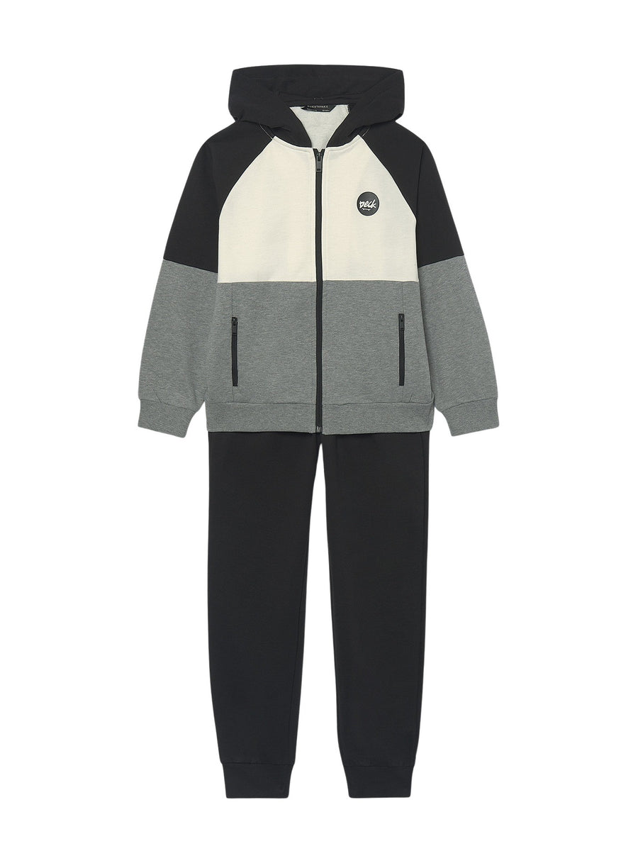 Fato treino back print Preto (Preto)  para Menino - Mayoral
