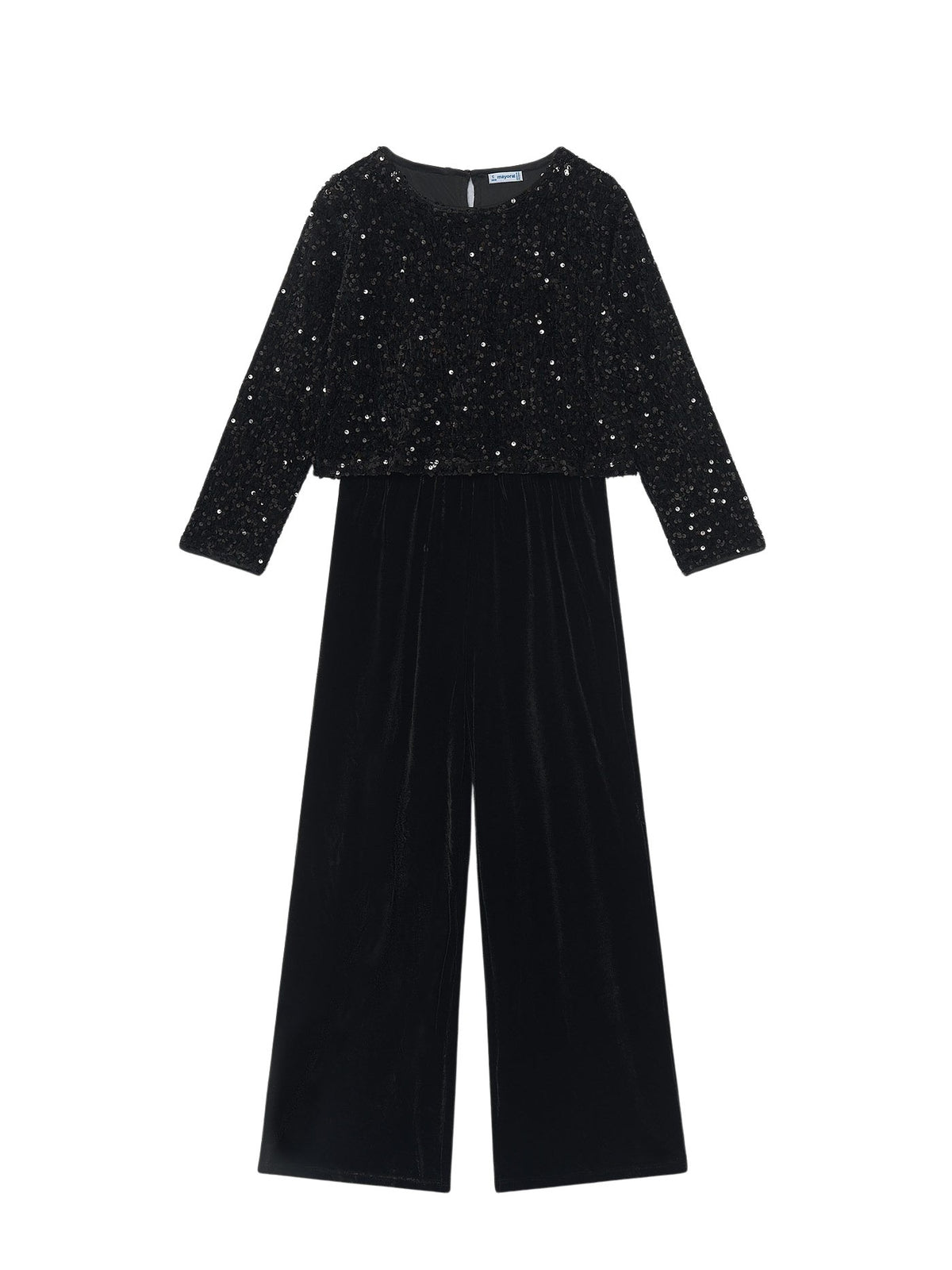 Macacão veludo lantejoulas Preto (Preto)  para Menina - Mayoral