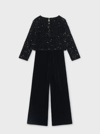 Macacão veludo lantejoulas Preto (Preto)  para Menina - Mayoral