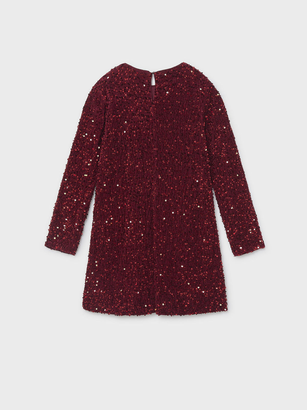 Vestido veludo lantejoulas Granate (Bordeaux)  para Menina - Mayoral