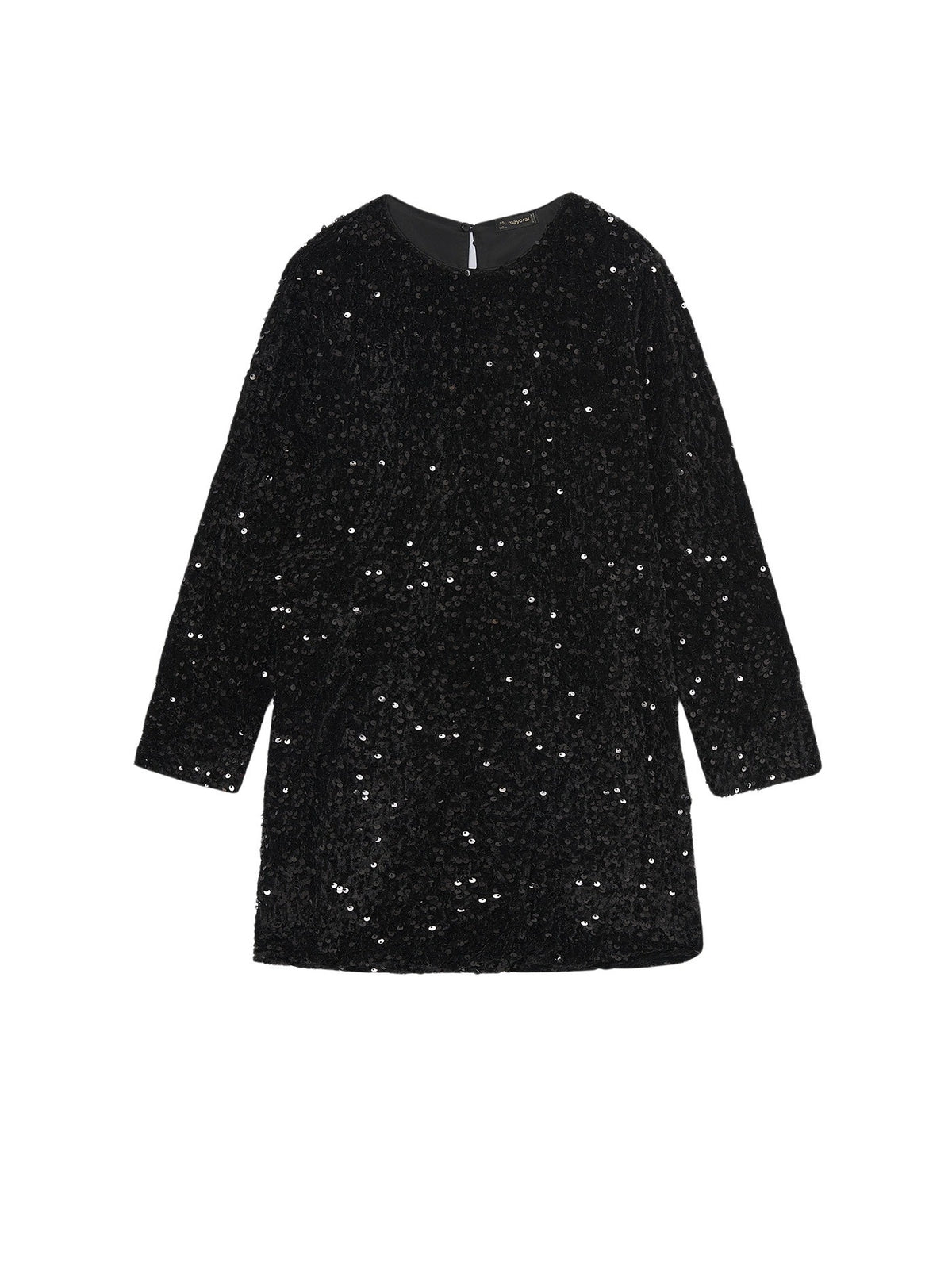 Vestido veludo lantejoulas Preto (Preto)  para Menina - Mayoral