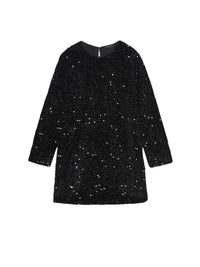 Vestido veludo lantejoulas Preto (Preto)  para Menina - Mayoral