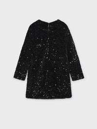 Vestido veludo lantejoulas Preto (Preto)  para Menina - Mayoral