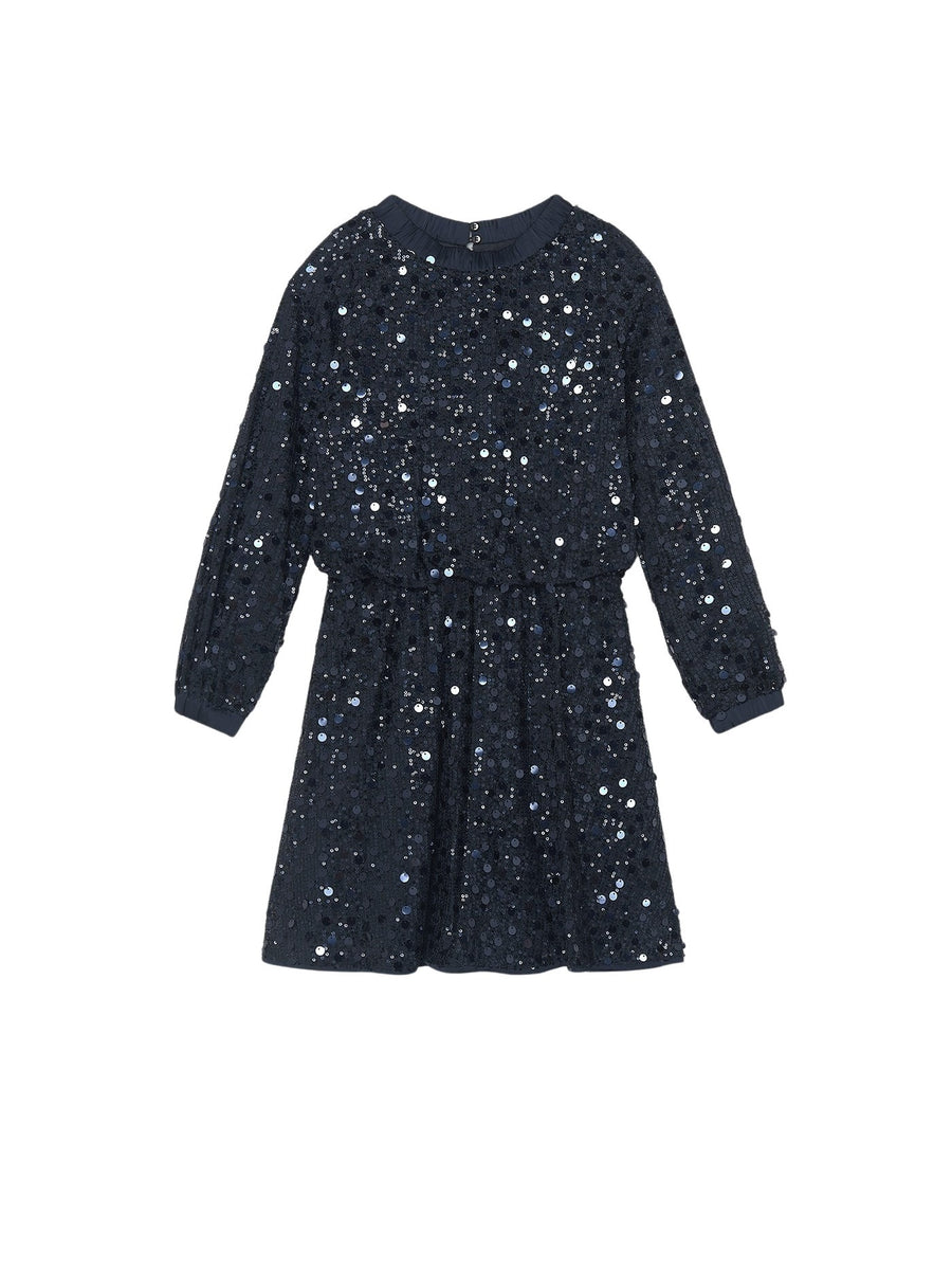 Vestido lantejoulas Azul escur (Marinho)  para Menina - Mayoral