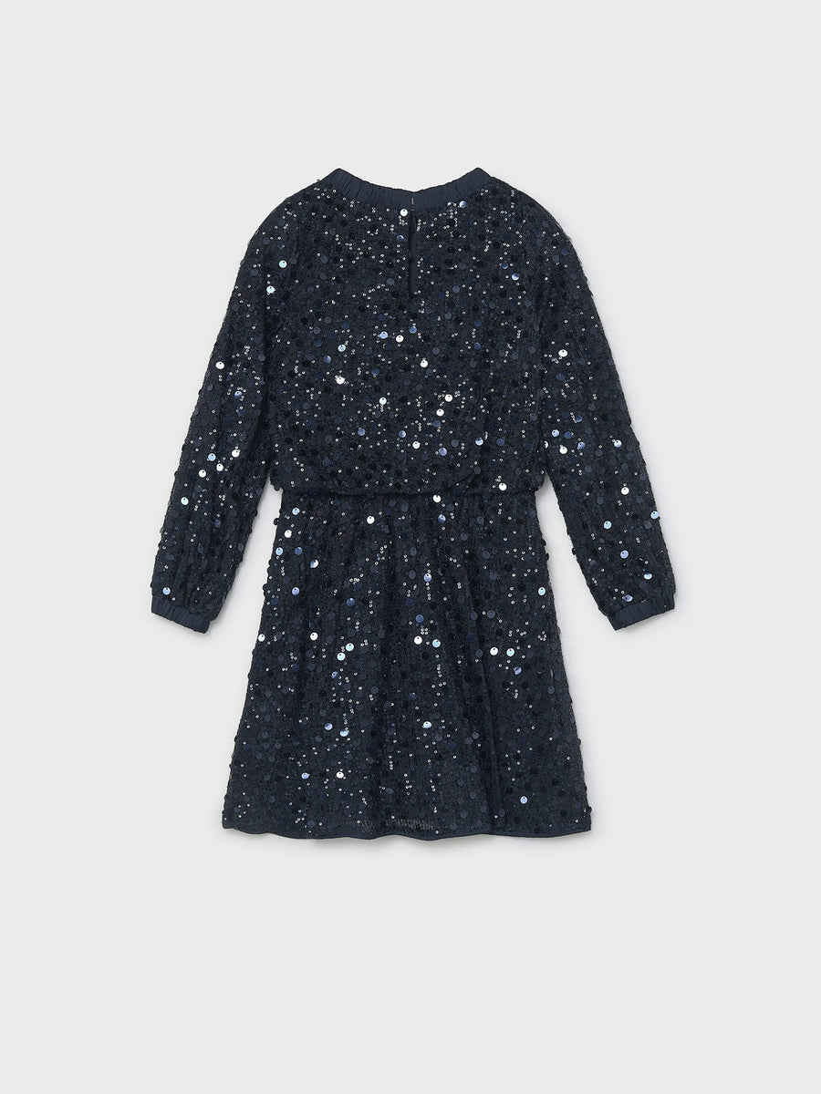 Vestido lantejoulas Azul escur (Marinho)  para Menina - Mayoral