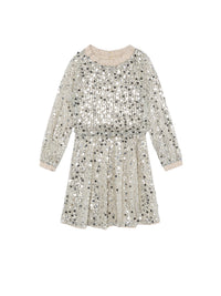 Vestido lantejoulas Aveia (Bege)  para Menina - Mayoral