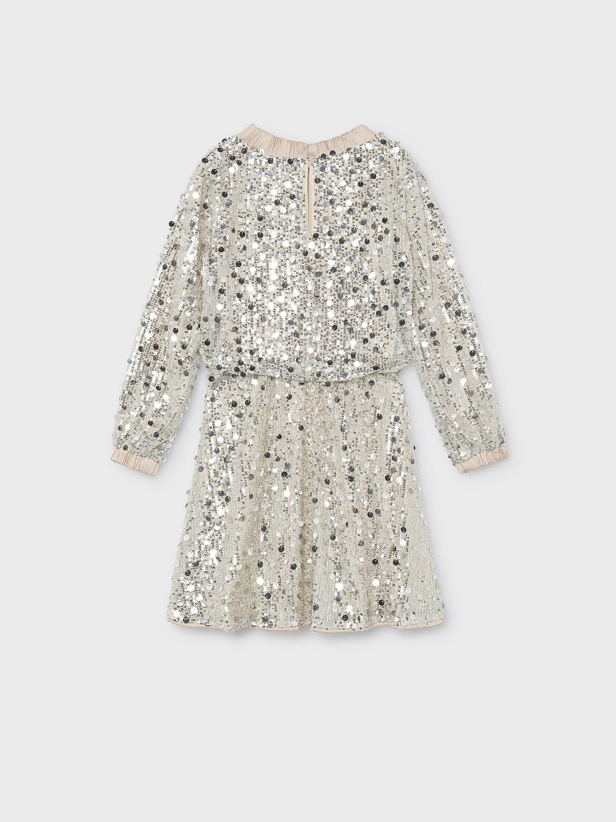 Vestido lantejoulas Aveia (Bege)  para Menina - Mayoral