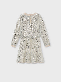 Vestido lantejoulas Aveia (Bege)  para Menina - Mayoral