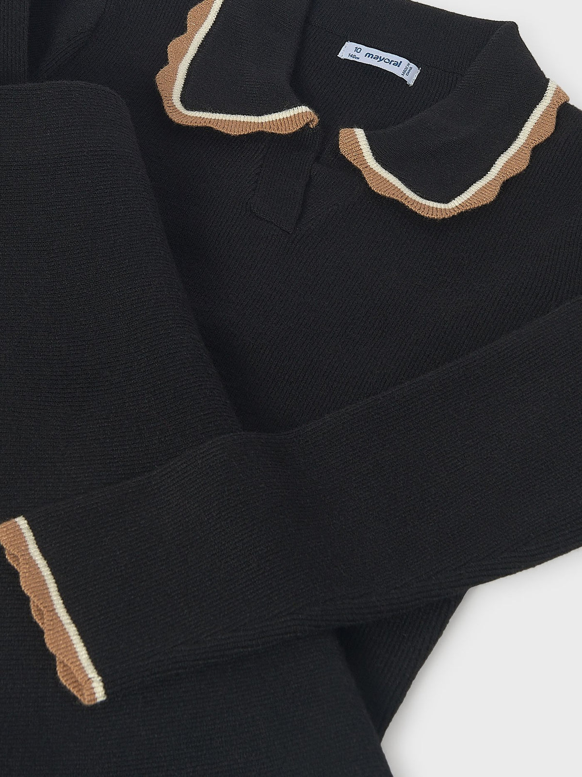 Conj. saia tricô Preto (Preto)  para Menina - Mayoral
