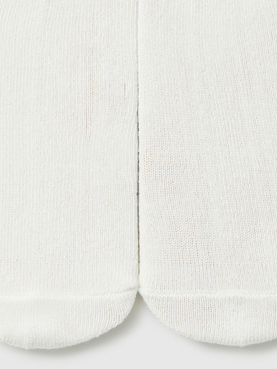 Meia calça folhos Crú (Creme / Pérola)  para Bebé Menina - Mayoral
